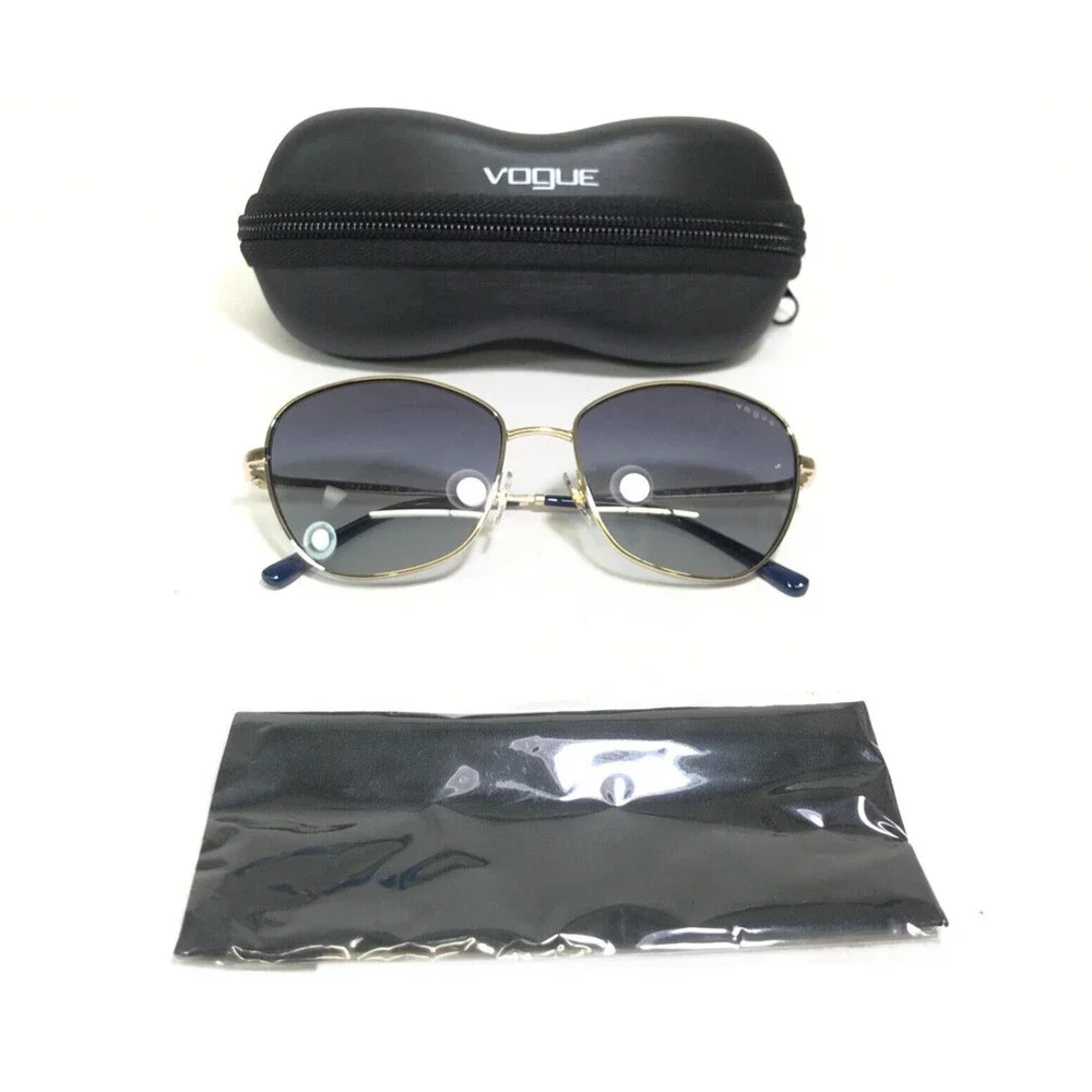 Vogue Sunglasses VO4232-S 848/4L Shiny Gold Cat Eye Frames with Gray Lenses